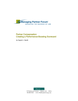 Partner Compensation: Creating a Performance