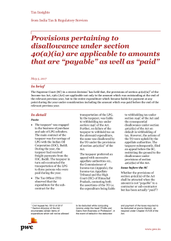 Provisions pertaining to disallowance under section 40(a)(ia)