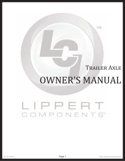 owner`s manual - Carry On Trailer