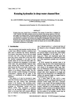 Rotating hydraulics in deep-water channel flow - Co
