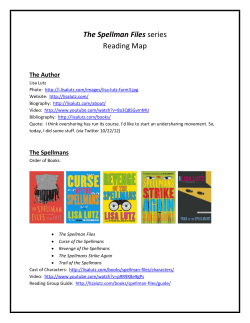 The Spellman Files series Reading Map