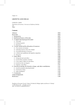 growth and ideas - Stanford University