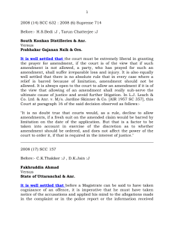 IT is well settled that - Maharashtra Judicial Academy