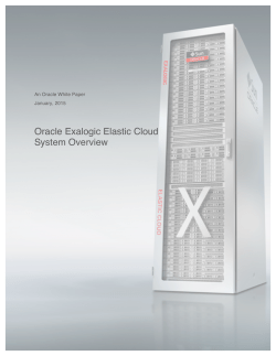 Oracle Exalogic Elastic Cloud: System Overview