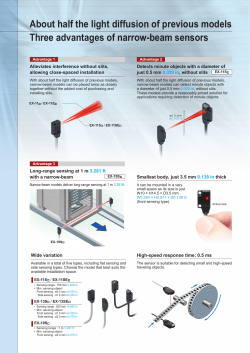 Amplifier built-in Ultra-slim Photoelectric Sensor EX-10S