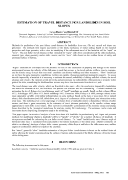 Estimation of Travel Distance for Landslides in Soil Slopes