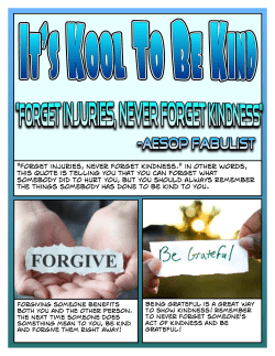 "Forget injuries, never forget kindness." in other words, this quote is