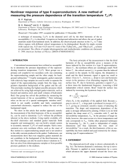 Nonlinear response of type II superconductors: A new method of