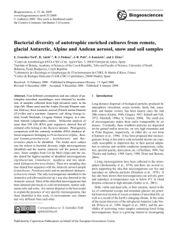 Bacterial diversity of autotrophic enriched cultures