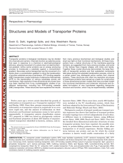 Structures and Models of Transporter Proteins