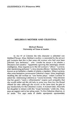 Melibea`s Mother and Celestina