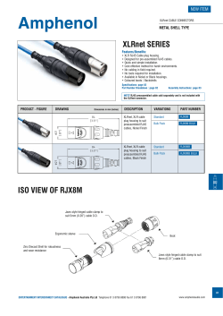 ISO VIEW OF RJX8M XLRnet SERIES