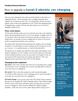 How to upgrade to Level 2 electric car charging