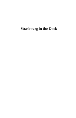 Strasbourg in the Dock