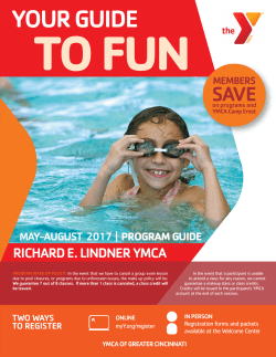 Program Guide - YMCA of Greater Cincinnati
