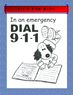 9-1-1 FOR KIDS - Christian County Emergency Services