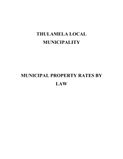 PRE-AMBLE - Thulamela Municipality