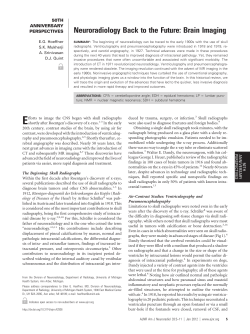Neuroradiology Back to the Future: Brain Imaging