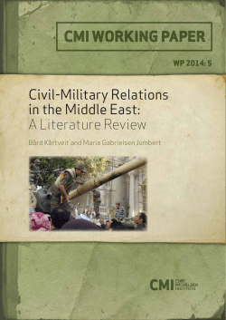 Civil-Military Relations in the Middle East: A Literature Review