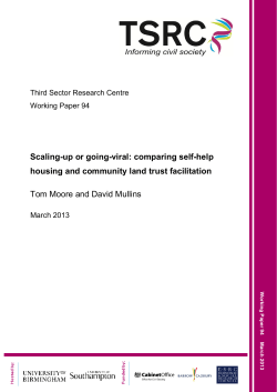 Scaling-up or going-viral: comparing self