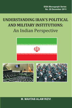 Understanding Iran`s Political and Military Institutions