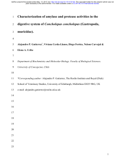 Characterization Of Amylase And Protease Activities In The