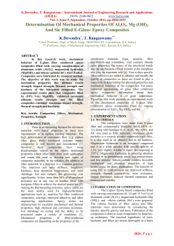 Determination Of Mechanical Properties Of Al2O3, Mg (OH) 2 And