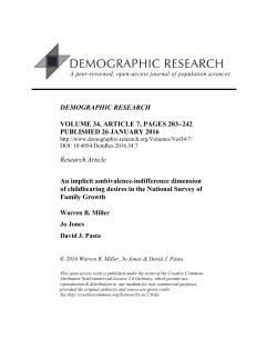 An implicit ambivalence-indifference dimension of childbearing
