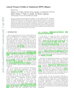 Lateral-Pressure Profiles in Cholesterol