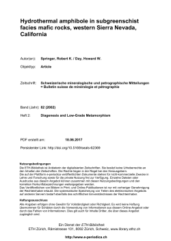Hydrothermal amphibole in subgreenschist facies mafic rocks