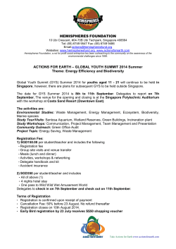 HEMISPHERES FOUNDATION ACTIONS FOR EARTH