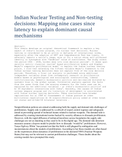 A Bureaucratic Politics Model based Framework to explain the