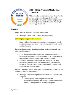 Marketing Timeline and Calendar