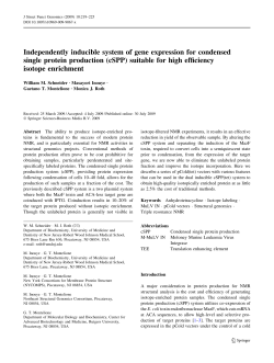 Independently inducible system of gene expression for condensed
