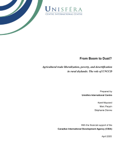 From Boom to Dust? - World Trade Organization