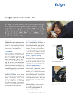 Dr&auml;ger Alcotest&reg; 6810 for DOT