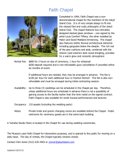 Faith Chapel - Golden Isles