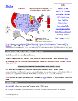 Alaska - Handgunlaw.us