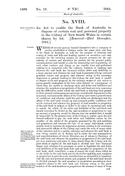 Bank of Australia Act 1844 No 24a