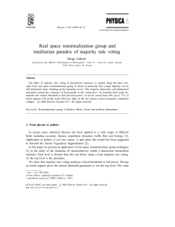 Real space renormalization group and totalitarian paradox of