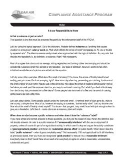 Odor Regulation - Yakima Regional Clean Air Agency