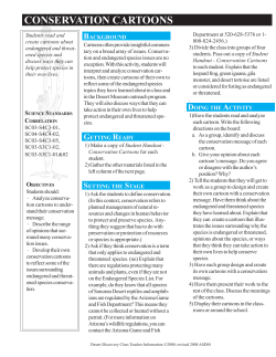 Conservation Cartoons - Arizona