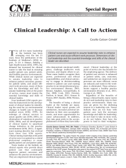 Clinical Leadership - Academy of Medical