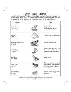 Frog - Missouri Botanical Garden