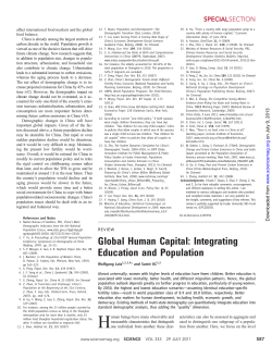 Global Human Capital: Integrating Education and Population