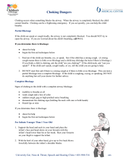 Choking Dangers - University of Mississippi Medical Center