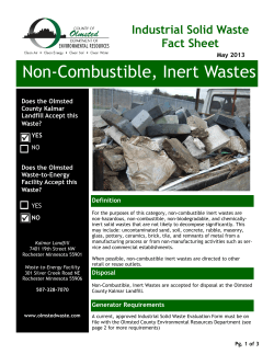 Non-Combustible, Inert Wastes