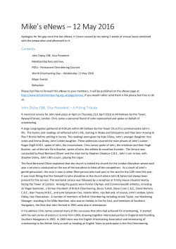 Mike`s eNews &ndash; 12 May 2016