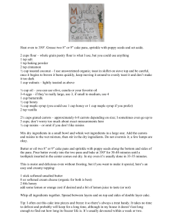 Carrot Cake Recipe
