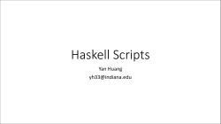 Haskell Scripts